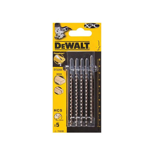 Dewalt Power Tools XPC HCS Wood Jigsaw Blades Pack of 5 T101B
