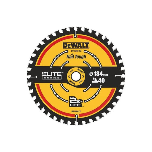 Dewalt Power Tools ELITE™ Series Framing Circular Saw Blade 184 x 16mm x 40T