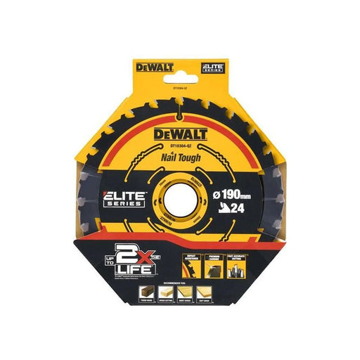 Dewalt Power Tools ELITE™ Series Framing Circular Saw Blade 190 x 30mm x 24T