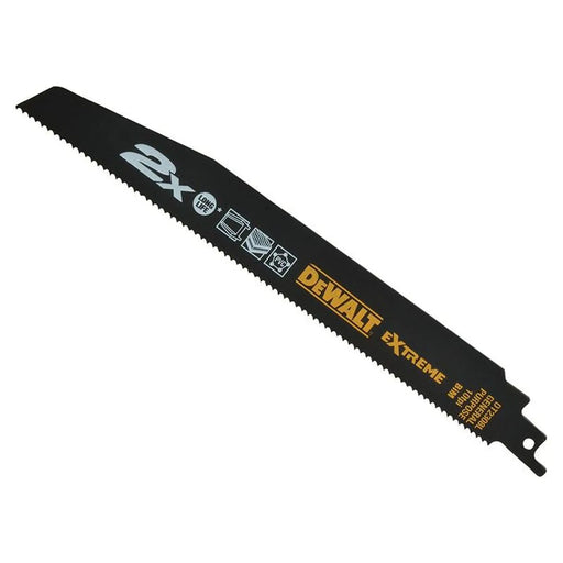Dewalt Power Tools 2X Life General Purpose Reciprocating Blade 228mm x 10 TPI (Pack 5)