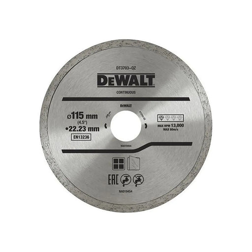 DeWALT Power Tools DeWalt DT3711 Diamond Cutting Disc 115mm