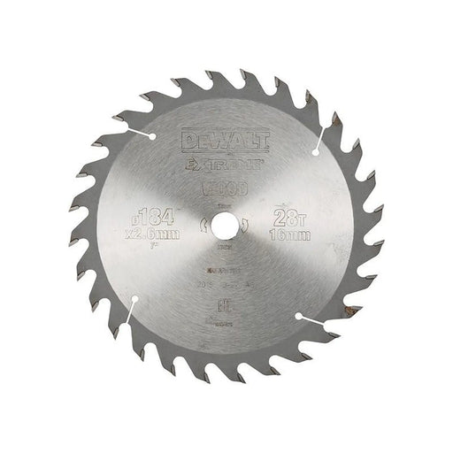 DeWALT Power Tools DeWALT Circular Saw Blade 184mm 28T ATB