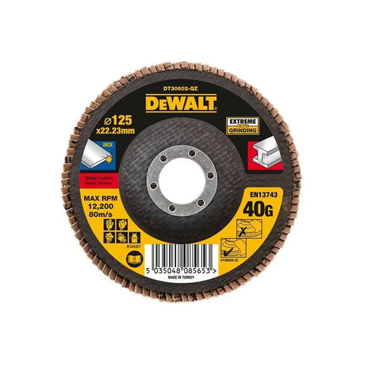 DeWALT Power Tools DeWalt Extreme Metal Flap Disc 125mm Key Tool for Grinding