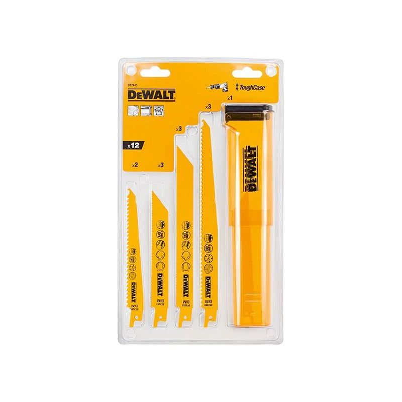 DeWALT Power Tools DeWalt DT2445 Reciprocating Saw Blade Set 12 Pieces
