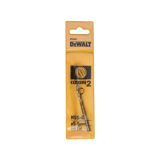 DeWALT Power Tools DeWalt Extreme 2 Metal Drill Bit 5.5mm Heavy Duty