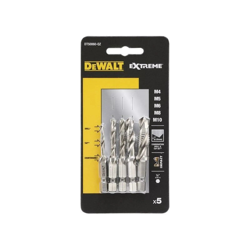 DeWALT Power Tools DeWalt DT50060 Impact Ready Drill Tap Set