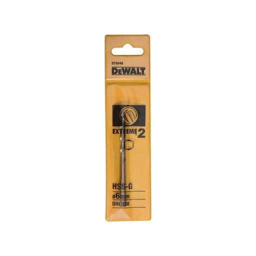Dewalt Power Tools Extreme 2 Metal Drill Bit 6.0mm OL:93mm WL:57mm