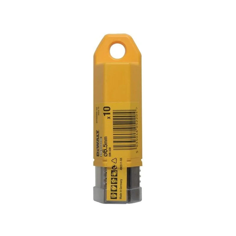 Dewalt Power Tools Extreme 2 Metal Drill Bits (10) 6.5mm OL:101mm WL:58mm