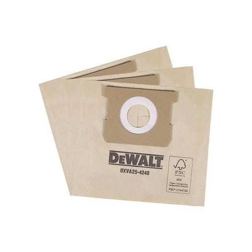 DEWALT Vacuum DeWalt DXVA25-4240 Dust Bags Pack of 3