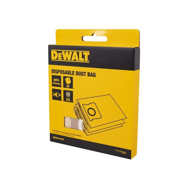 DEWALT Vacuum DeWalt DXVA19-4203 Dust Bags 3 Pack