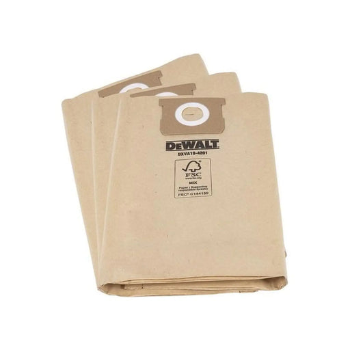 DEWALT Vacuum DeWalt DXVA19-4201 Dust Bags Pack of 3