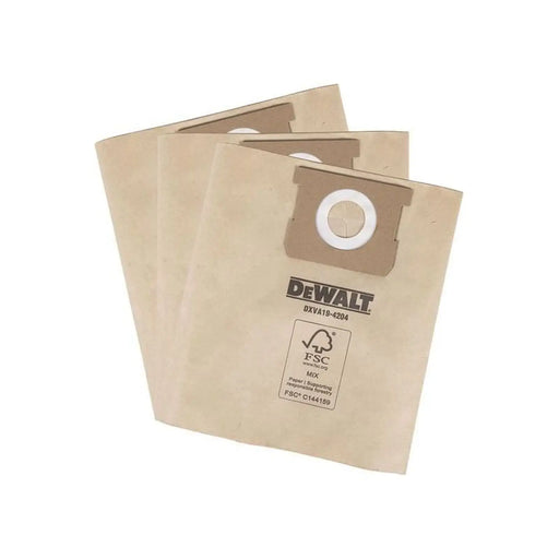 DEWALT Vacuum DeWalt DXVA19-4204 Dust Bag 3 Pack for Wet & Dry Vacuums