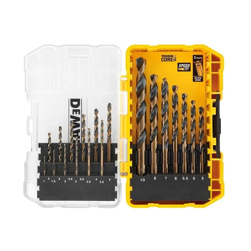 DeWALT Power Tools DeWalt BLACK&GOLD HSS Drill Set 19 Piece
