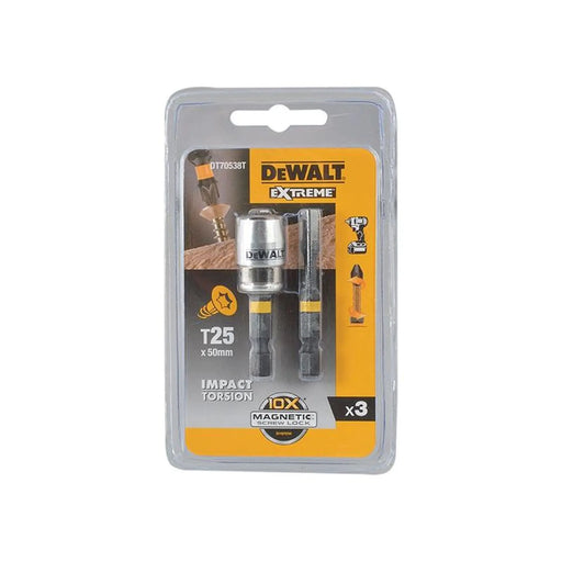 DeWALT Power Tools DeWalt Impact Torsion Bits TX25 50mm Set