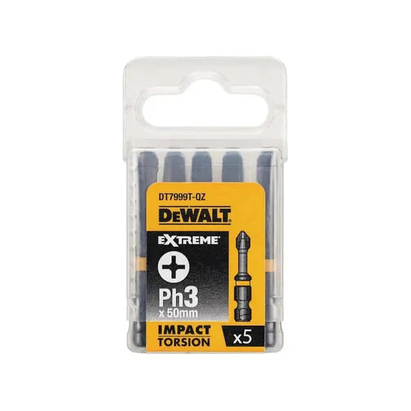DeWALT Power Tools DeWalt Impact Torsion Bits PH3 50mm Heavy Duty