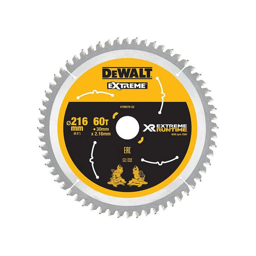 DeWALT Power Tools DeWalt FlexVolt Circular Saw Blade 216mm 60 Teeth