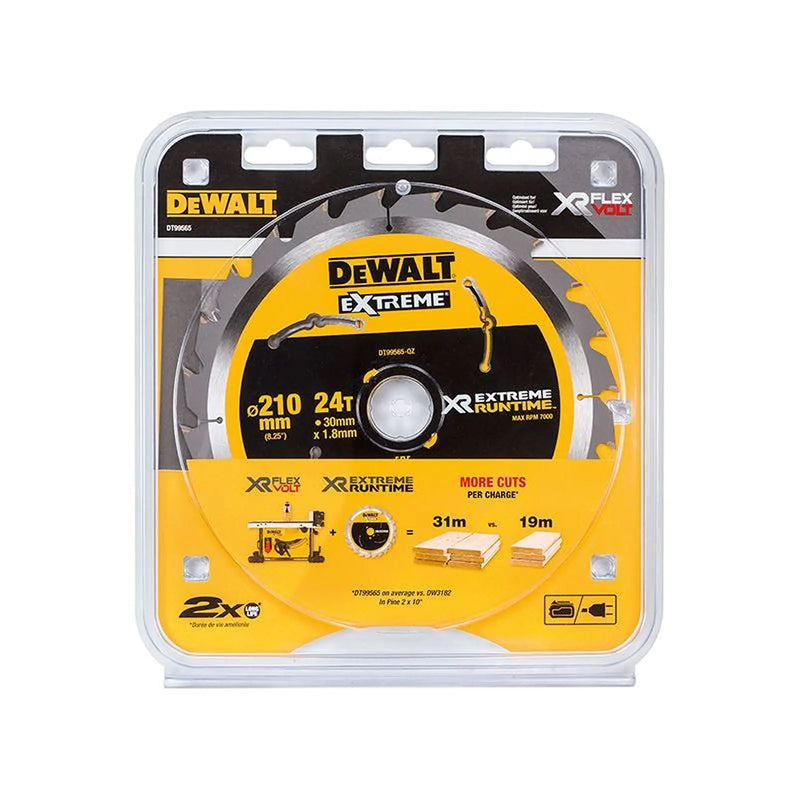 DeWALT Power Tools DeWalt FlexVolt Table Saw Blade 210mm with Fine Carbide Tips