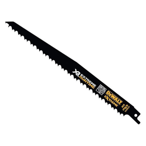 Dewalt Power Tools XR Wood With Nails Reciprocating Blade 230mm 4/6 TPI Pack of 5