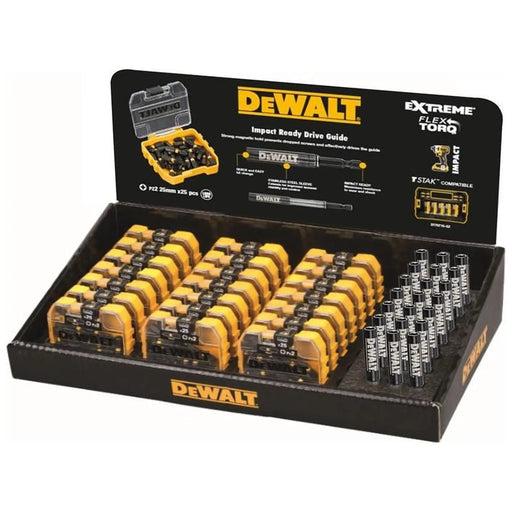 Dewalt Power Tools DT70588T PZ2 25mm Impact Bit Display 21 x Packs of 25