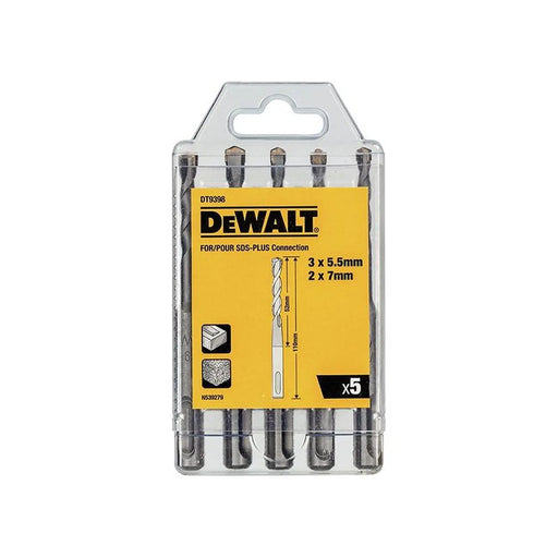 Dewalt Power Tools DT9398 SDS Plus Drill Bit Set, 5 Piece