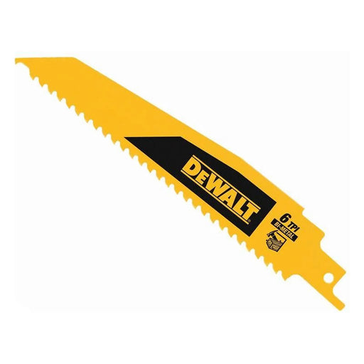 DeWALT Power Tools DeWalt Bi-Metal Reciprocating Saw Blades 152mm Fast Cut