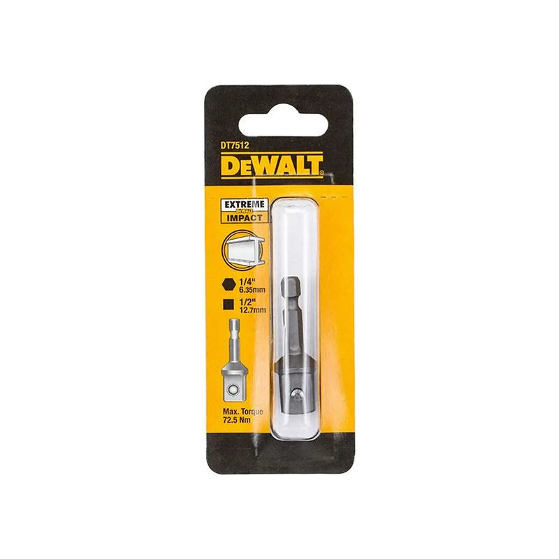 DeWALT Power Tools DeWalt DT7512 1/4in Hex to 1/2in Impact Adaptor