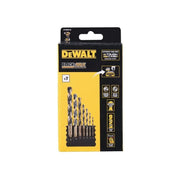 DeWALT Power Tools DeWalt BLACK&GOLD HSS Drill Set 7 Piece with Tough Case