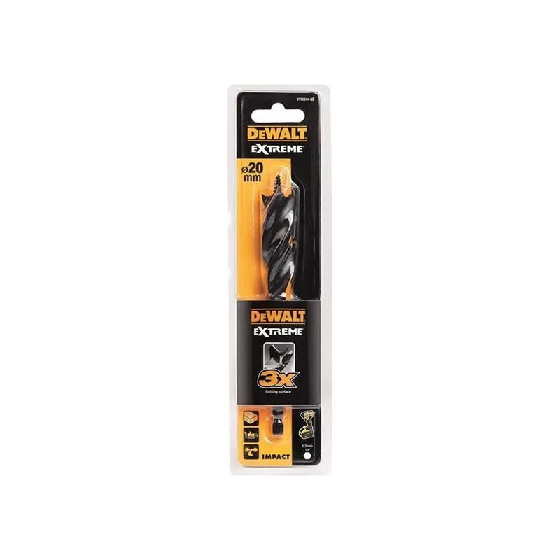 DeWALT Power Tools DeWalt Extreme Tri-Flute Spade Bit 20 x 152mm