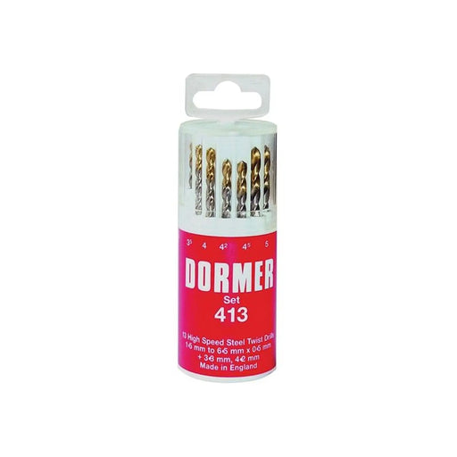 Dormer A094 HSS TiN Coated Drill Set 19 Pieces