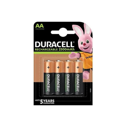 Duracell AA 2500mAh Rechargeable Batteries Pack of 4