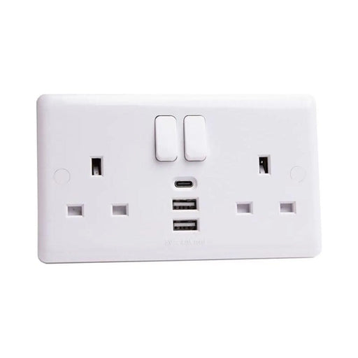 Deta Vimark USB Socket with Chrome Finish
