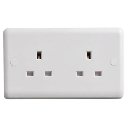 Deta Vimark Unswitched Double Socket 2-Gang 13A