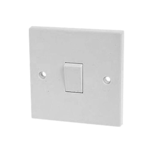 Dencon Light Switch 1-Gang 10A White