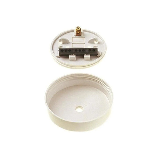 Dencon 6A White Ceiling Rose with Terminals