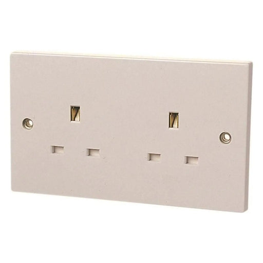 Dencon Unswitched Double Socket 2-Gang 13A