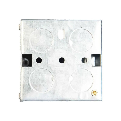 Dencon Metal Back Box 1-Gang 35mm with Adjustable Lugs