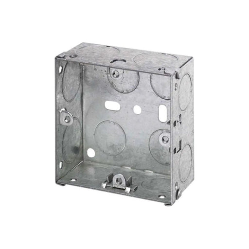 Dencon Metal Back Box 1-Gang 25mm with Adjustable Lugs