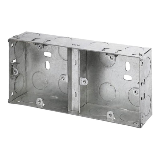 Dencon Dual Metal Back Box 35mm with Adjustable Lugs