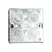 Dencon Metal Back Box 1-Gang 16mm with Adjustable Lugs