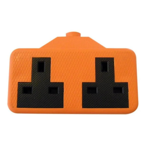 Dencon 13A 2-Gang Trailing Socket Orange