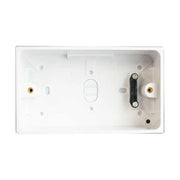 Dencon 2-Gang Pattress Box with Earth 45mm