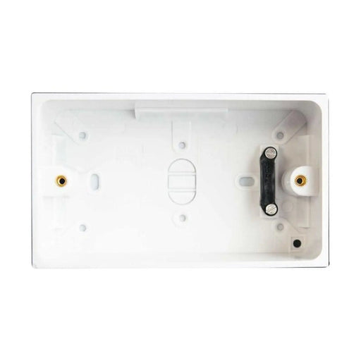 Dencon 2-Gang Pattress Box with Earth 45mm