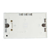 Dencon 2-Gang Pattress Box with Earth 45mm