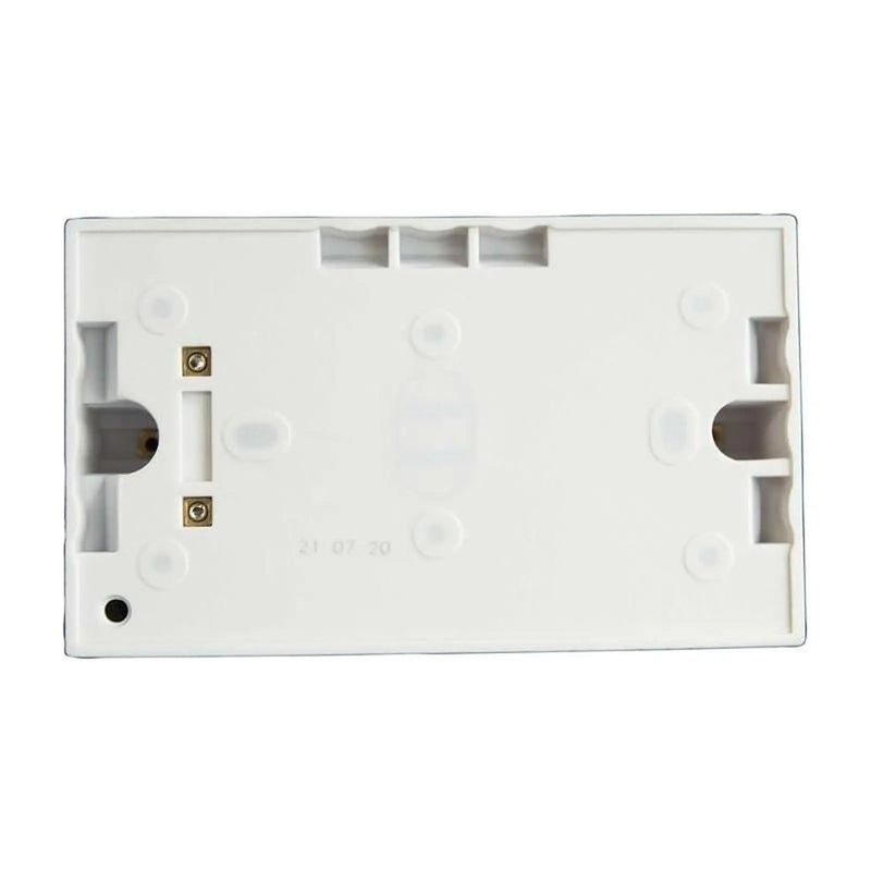 Dencon 2-Gang Pattress Box with Earth 45mm