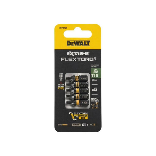 DeWALT Power Tools DeWalt FlexTORQ T10 25mm Bits Pack of 5