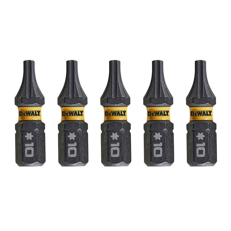DeWALT Power Tools DeWalt FlexTORQ T10 25mm Bits Pack of 5