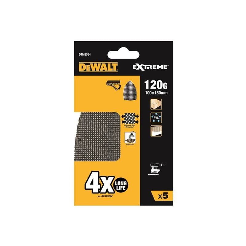 DeWALT Power Tools DeWalt Delta Sander Sheets 100x150mm 120G Quality