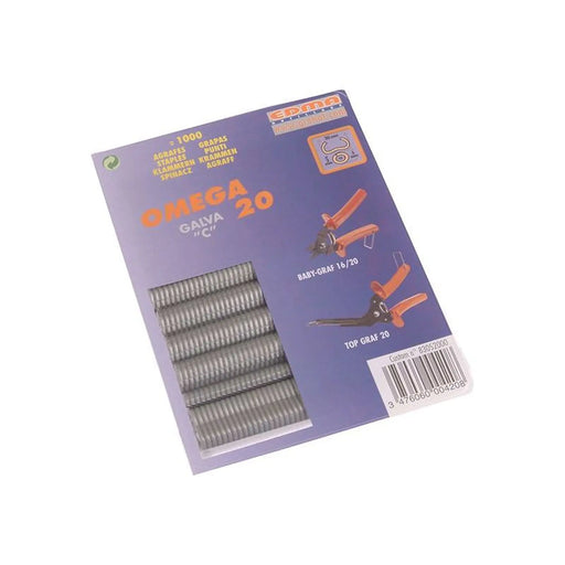 Edma Galvanised Steel Hog Ring Omega 20 Pack of 1000