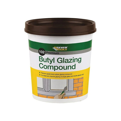 Everbuild Sika Butyl Glazing Compound 2kg Heavy Duty