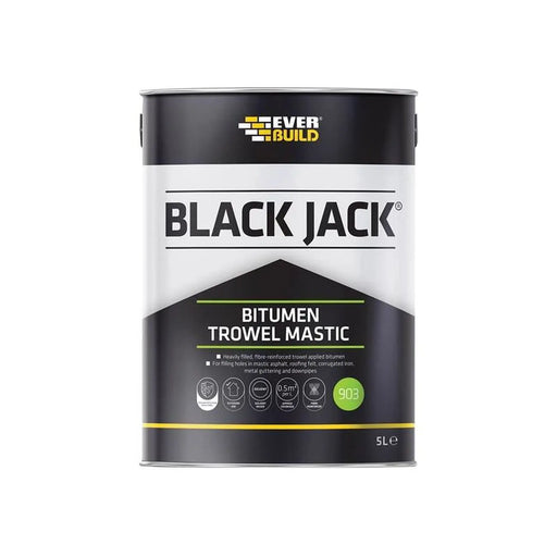 Everbuild Sika Everbuild Black Jack 903 Bitumen Trowel Mastic 5L